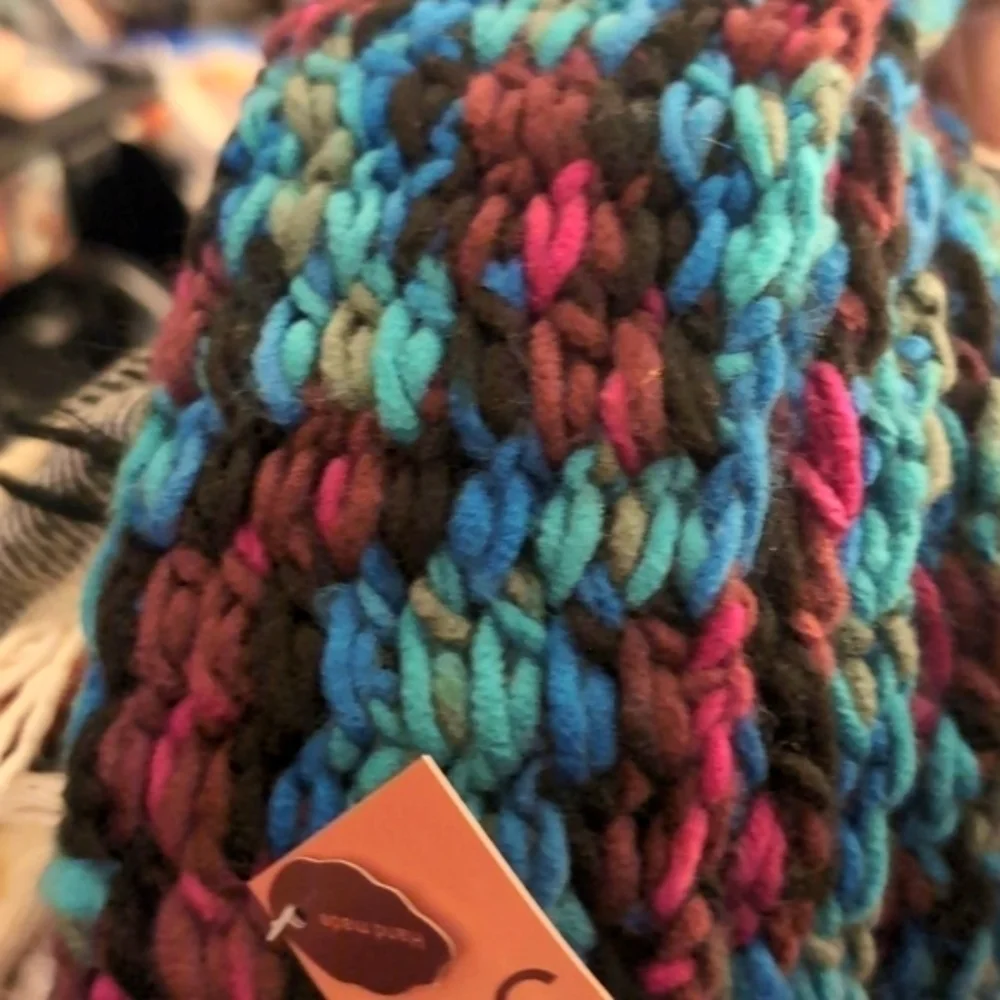 Hand made neck scarf Colorful New with tags